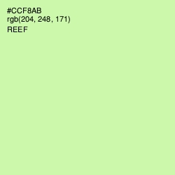 #CCF8AB - Reef Color Image