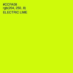 #CCFA08 - Electric Lime Color Image