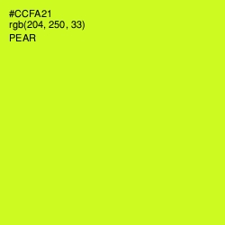 #CCFA21 - Pear Color Image