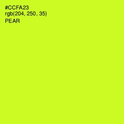 #CCFA23 - Pear Color Image