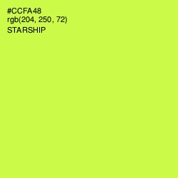 #CCFA48 - Starship Color Image
