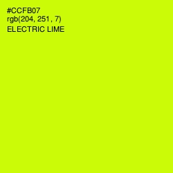 #CCFB07 - Electric Lime Color Image