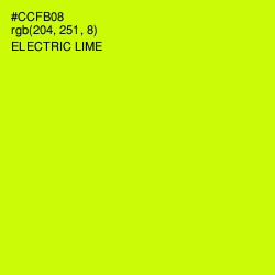 #CCFB08 - Electric Lime Color Image