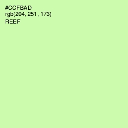 #CCFBAD - Reef Color Image