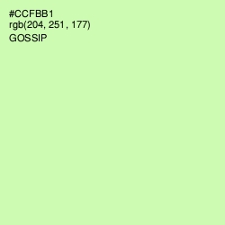 #CCFBB1 - Gossip Color Image