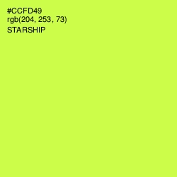 #CCFD49 - Starship Color Image