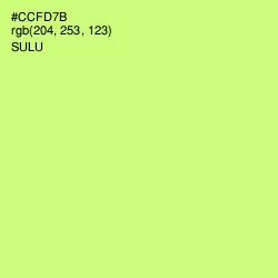 #CCFD7B - Sulu Color Image