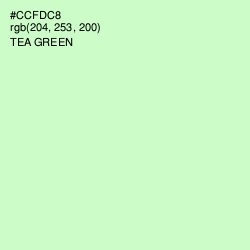 #CCFDC8 - Tea Green Color Image
