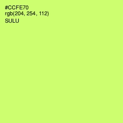 #CCFE70 - Sulu Color Image