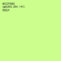 #CCFE8D - Reef Color Image