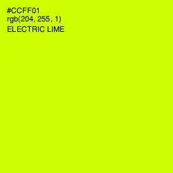 #CCFF01 - Electric Lime Color Image