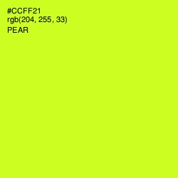 #CCFF21 - Pear Color Image