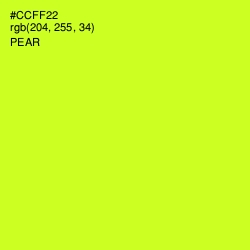 #CCFF22 - Pear Color Image