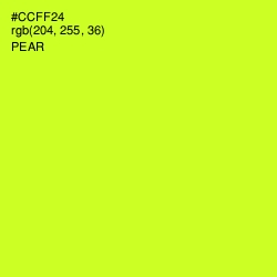 #CCFF24 - Pear Color Image