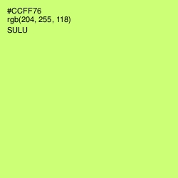#CCFF76 - Sulu Color Image