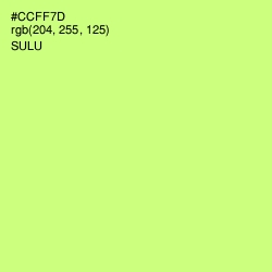 #CCFF7D - Sulu Color Image