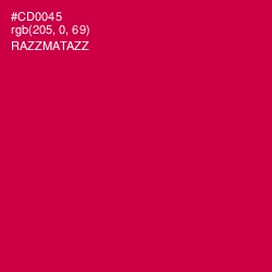 #CD0045 - Razzmatazz Color Image