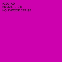 #CD01AD - Hollywood Cerise Color Image