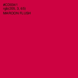 #CD0341 - Maroon Flush Color Image