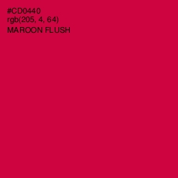 #CD0440 - Maroon Flush Color Image