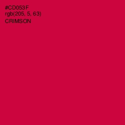 #CD053F - Crimson Color Image