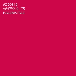 #CD0549 - Razzmatazz Color Image