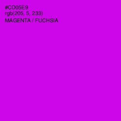 #CD05E9 - Magenta / Fuchsia Color Image