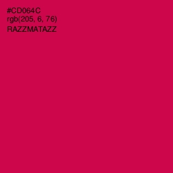 #CD064C - Razzmatazz Color Image