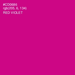 #CD0686 - Red Violet Color Image