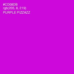 #CD08DB - Purple Pizzazz Color Image