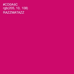#CD0A6C - Razzmatazz Color Image