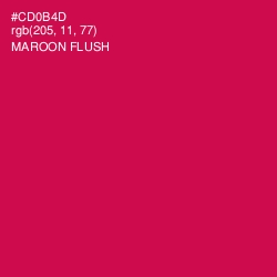 #CD0B4D - Maroon Flush Color Image