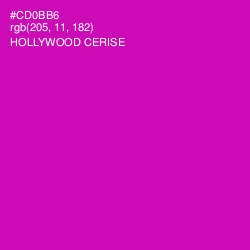 #CD0BB6 - Hollywood Cerise Color Image