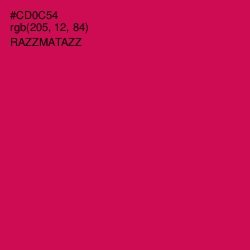 #CD0C54 - Razzmatazz Color Image