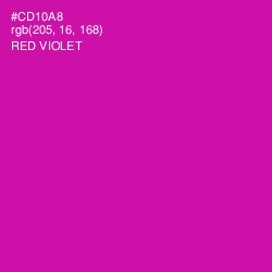 #CD10A8 - Red Violet Color Image