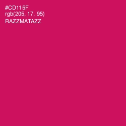#CD115F - Razzmatazz Color Image