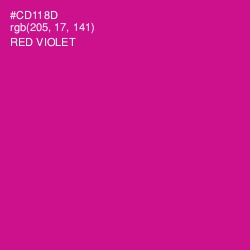 #CD118D - Red Violet Color Image
