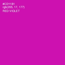 #CD11B1 - Red Violet Color Image