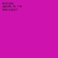 #CD12AE - Red Violet Color Image