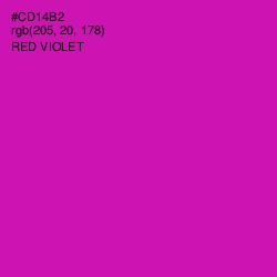 #CD14B2 - Red Violet Color Image