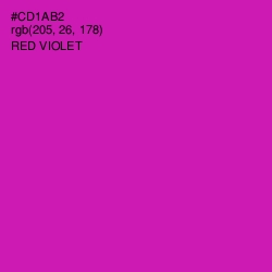 #CD1AB2 - Red Violet Color Image