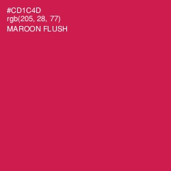 #CD1C4D - Maroon Flush Color Image