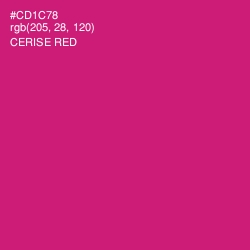 #CD1C78 - Cerise Red Color Image