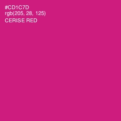 #CD1C7D - Cerise Red Color Image