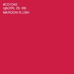 #CD1D45 - Maroon Flush Color Image