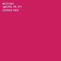 #CD1D61 - Cerise Red Color Image