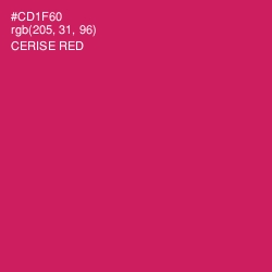 #CD1F60 - Cerise Red Color Image