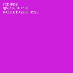#CD1FDB - Razzle Dazzle Rose Color Image