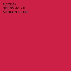 #CD2047 - Maroon Flush Color Image