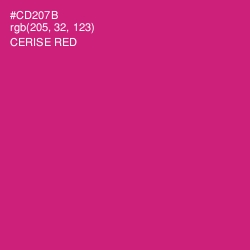 #CD207B - Cerise Red Color Image